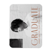 Magnet Flexible Simplicité moderne Rust Photo Graduation (Vertical)