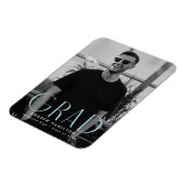 Magnet Flexible Simplicité moderne Sky Blue Photo Graduation (Côté Gauche)