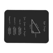 Magnet Flexible Sine Cosine Tangent Right Triangle Trigonometry (Horizontal)
