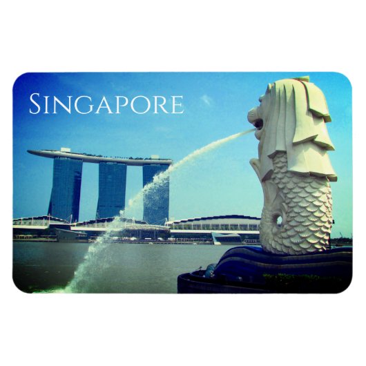Magnet Flexible singapour merlion (Horizontal)