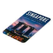 Magnet Flexible 🌆 Singapour Skyline Moderne Décoration de Maison  (Côté Gauche)