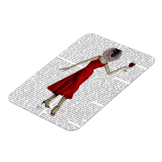 Magnet Flexible Singe au vin (Côté Gauche)