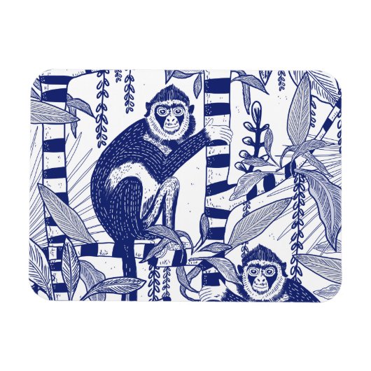 Magnet Flexible Singe dans la jungle (Horizontal)