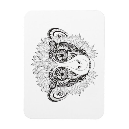 Magnet Flexible Singe inspiré (Vertical)