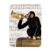 Magnet Flexible Singe Jouant à la trompette (Vertical)