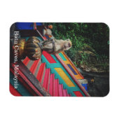 Magnet Flexible Singe macque aux grottes de Batu, Malaisie Voyage (Horizontal)