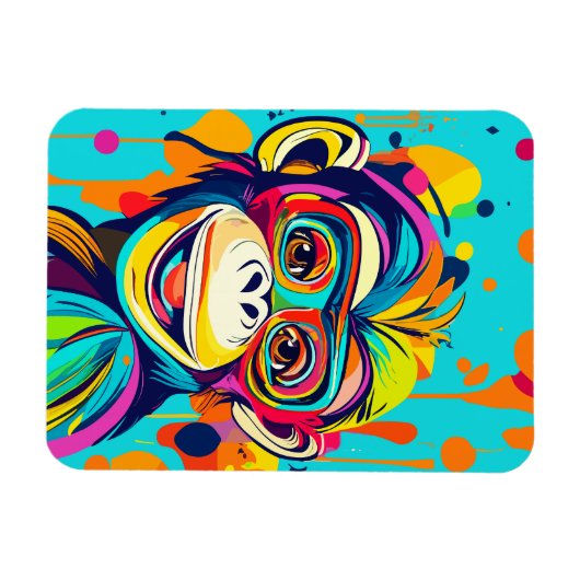 Magnet Flexible Singe souriant (Horizontal)