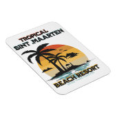 Magnet Flexible Sint Maarten Plage Resort Tropicale (Côté Droit)