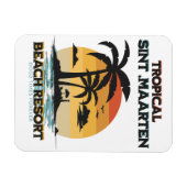 Magnet Flexible Sint Maarten Plage Resort Tropicale (Horizontal)
