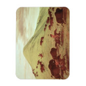 Magnet Flexible Sioux Indians hunting buffalo, 1835 (Vertical)