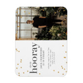 Magnet Flexible Sip sip hooré moderne élégant anniversaire invit (Vertical)