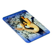 Magnet Flexible sirène à poil noir bleu (Côté Droit)