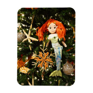 Magnet Flexible Sirène tropicale sous la mer Noël