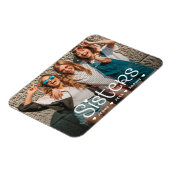 Magnet Flexible Sisters Typography Script Photo (Côté Gauche)