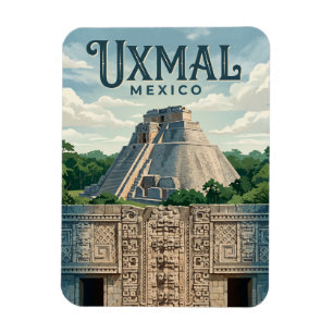 Magnet Flexible Site archéologique d'Uxmal au Mexique