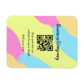 Magnet Flexible Site web simple de société commerciale code-barres (Horizontal)