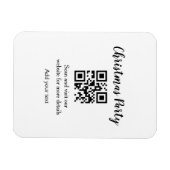 Magnet Flexible Site web simple pour fête de Noël code-barres QR a (Horizontal)