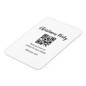 Magnet Flexible Site web simple pour fête de Noël code-barres QR a (Côté Gauche)