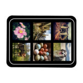 Magnet Flexible Six Photos Instagram Collage (Horizontal)