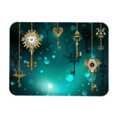 Magnet Flexible Skeleton Keys on Green Background (Horizontal)