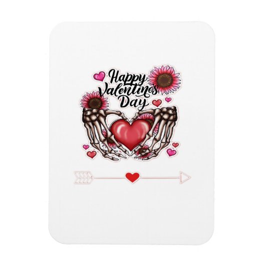 Magnet Flexible Skeleton Mains Valentines Classic de la journée (Vertical)