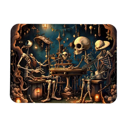 Magnet Flexible Skeletons surréalistes III (Horizontal)