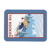 Magnet Flexible Ski De Neige - Les Rocheuses (Horizontal)