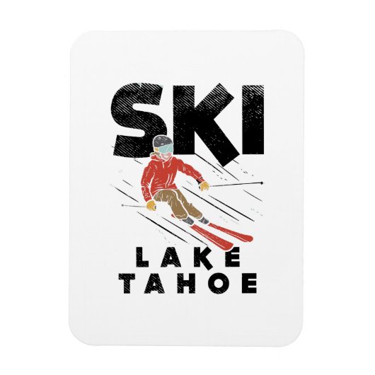 Magnet Flexible Ski - Lac Tahoe (Vertical)