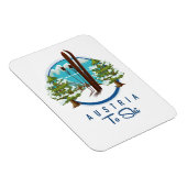 Magnet Flexible Ski, logo d'affiche de ski. (Côté Droit)