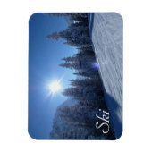 Magnet Flexible Ski Slope dans l'aimant du matin (Vertical)