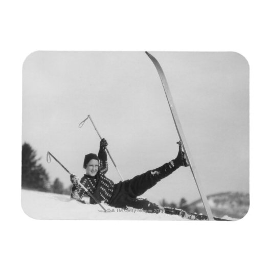Magnet Flexible Skier féminin 2 (Horizontal)