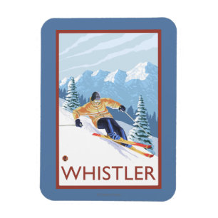 Magnet Flexible Skieur de neige - Whistler (C.-B.) Canada