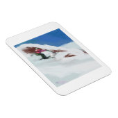 Magnet Flexible Skiing Snow Mountain Art (Côté Droit)