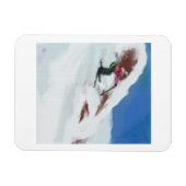 Magnet Flexible Skiing Snow Mountain Art (Horizontal)