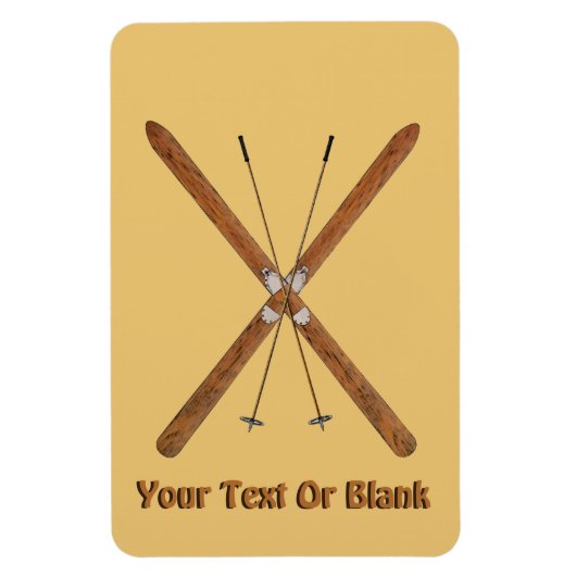 Magnet Flexible Skis De Fond Et Polonais (Vertical)