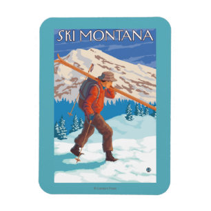 Magnet Flexible Skis de transport de neige de skieur - Montana