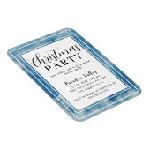 Magnet Flexible Sky Modern Dusty Blue Snowflake (Côté Droit)