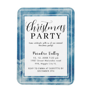 Magnet Flexible Sky Modern Dusty Blue Snowflake