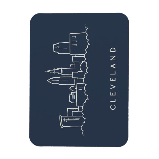 Magnet Flexible Skyline Cleveland Ohio (Vertical)