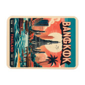 Magnet Flexible Skyline de Bangkok - Thailande cadeaux de voyage (Horizontal)