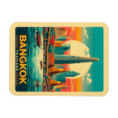 Magnet Flexible Skyline de Bangkok - Thailande cadeaux de voyage (Horizontal)
