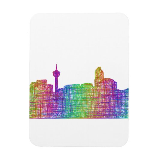 Magnet Flexible Skyline de Calgary (Vertical)