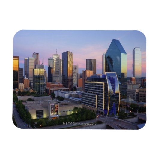 Magnet Flexible Skyline de Dallas (Horizontal)