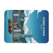 Magnet Flexible Skyline de Hong Kong (Horizontal)