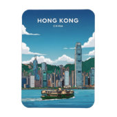 Magnet Flexible Skyline de Hong Kong (Vertical)