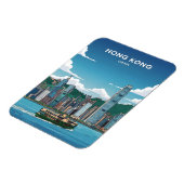 Magnet Flexible Skyline de Hong Kong (Côté Gauche)