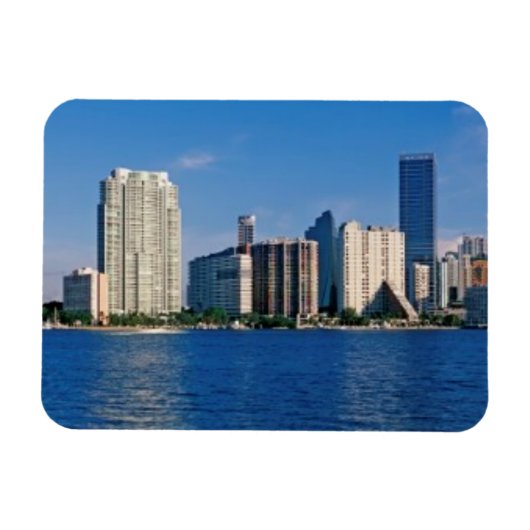 Magnet Flexible Skyline de Miami, Floride (Horizontal)