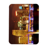 Magnet Flexible Skyline de Miami la nuit, Floride (Vertical)