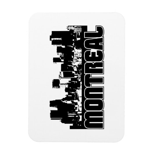Magnet Flexible Skyline de Montréal (Vertical)