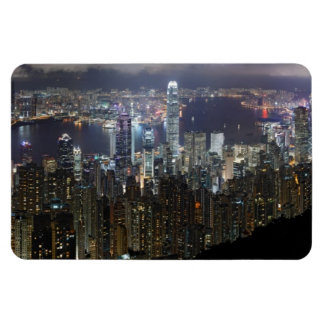 Magnet Flexible Skyline de nuit de Hong Kong